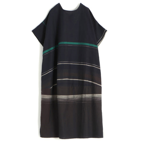 TAMAKI NIIME Short Sleeved Pocket Dress - #06 Ionic Saturn