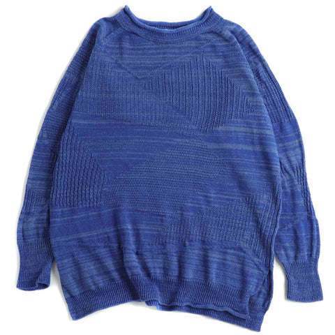 TAMAKI NIIME Onesize Slit Pullover Sweater - #02 Summer Sky