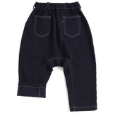 TAMAKI NIIME Drop-rise Denim Pants - Indigo Wash with White Stitching - Size 1