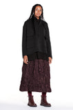 MAMA B Crinkled Skirt in Wine