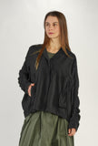 BLACK LABEL Relaxed Pocketed Jacket in Black