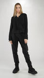 BLACK LABEL Snap Button Knit Cardigan in Black