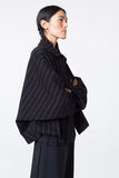 Oska Raglan Sleeve Pinstripe Jacket