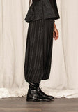 MAMA B Drop Rise Lantern Pant in Pinstripe