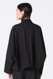 Oska Raglan Sleeve Pinstripe Jacket