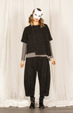 MAMA B Windowpane Ankle Pant