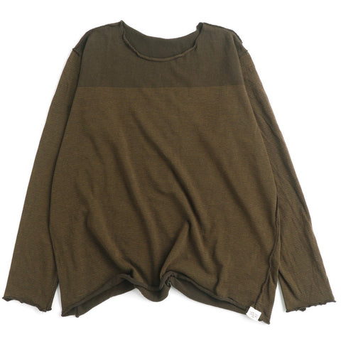 TAMAKI NIIME Cotton Long Sleeve Reversible Tee - Autumn Soil