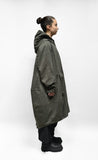 BLACK LABEL Balloon Coat with Removable Lining in Jungle Print