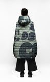 BLACK LABEL Balloon Coat with Removable Lining in Jungle Print