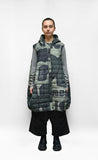 BLACK LABEL Balloon Coat with Removable Lining in Jungle Print