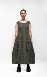 BLACK LABEL Sleeveless Zippered Dress in Jungle