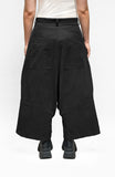 BLACK LABEL Drop Rise Wide leg Pant in Black