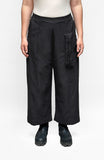 BLACK LABEL Wide Leg Seamed Pocketed Pant in Jungle