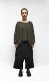 BLACK LABEL Boxy Knit Pullover in Jungle