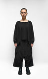 BLACK LABEL Boxy Knit Pullover in Black