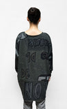 BLACK LABEL Boxy Seamed Top in Camp Print