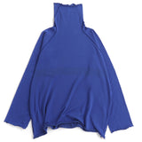 TAMAKI NIIME Cotton Onesize Turtleneck - Blue Delight