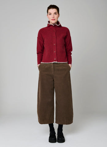 Mes Soeurs et Moi Curved Cropped Corduroy Pants