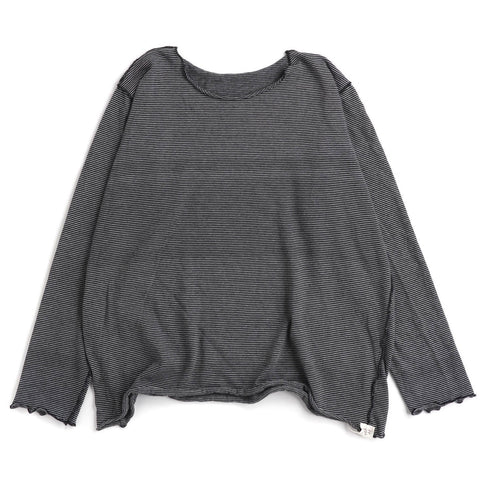 TAMAKI NIIME Cotton Long Sleeve Reversible Tee - Dark Moon