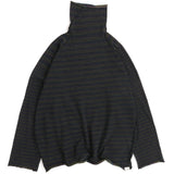 TAMAKI NIIME Cotton Onesize Turtleneck - Dark Rainbow