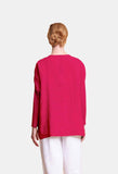 ELEMENTE CLEMENTE Boxy Tunic with Knit Sleeves In Matcha