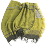 TAMAKI NIIME Small Wool/Cotton Woven Scarf - #18 Fading Yellow