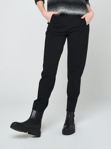 Mes Soeurs et Moi Double Knit Slim Leg Pant in Black