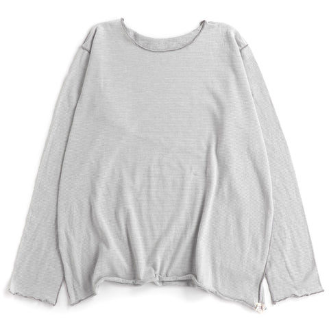 TAMAKI NIIME Cotton Long Sleeve Reversible Tee - Fresh Snow