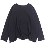 TAMAKI NIIME Cotton Long Sleeve Reversible Tee - Gentle Stripes