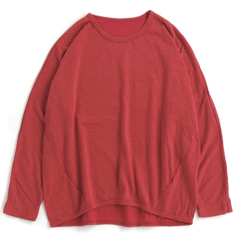 TAMAKI NIIME Long Sleeve Cotton Dolman Tee Shirt - Strawberry Stripes - Size 3