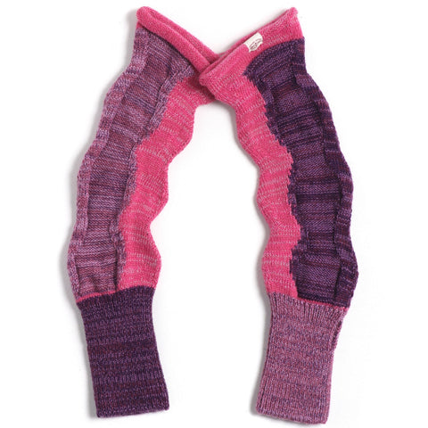 TAMAKI NIIME Knit Arm Warmers - Pink Punch