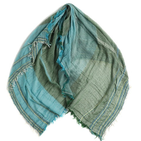 TAMAKI NIIME Large Cotton gauze scarf  #11 Island Breeze