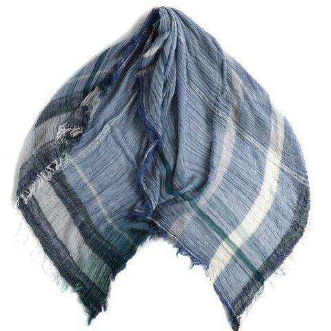 TAMAKI NIIME Large Cotton gauze scarf  #10 Morning Sea
