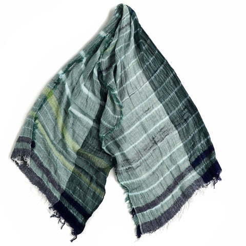 TAMAKI NIIME Medium Cotton-gauze scarf - #47 Jasper Lake