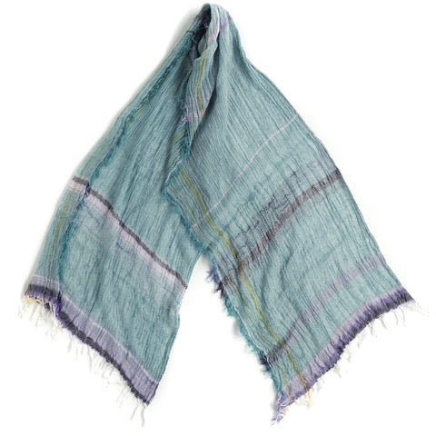 TAMAKI NIIME Medium Cotton-gauze scarf - #34 Ionic Waters