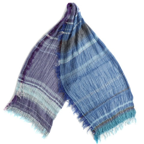 TAMAKI NIIME Medium Cotton-gauze scarf - #41 Purple Marshmallow