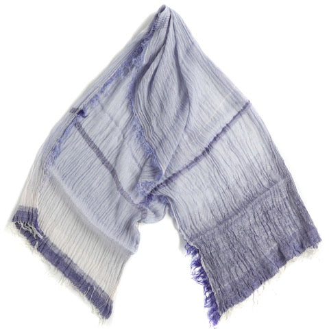 TAMAKI NIIME Medium Cotton-gauze scarf - #37 Cornflower Abyss