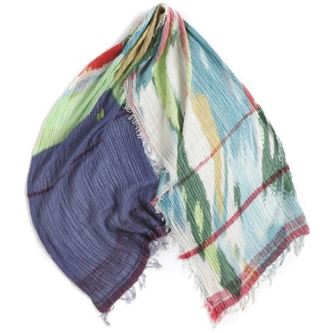 TAMAKI NIIME Medium Cotton-gauze scarf with Print - Painter's Dream