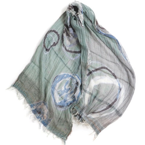 TAMAKI NIIME Medium Cotton-gauze scarf with Print - Outer Space