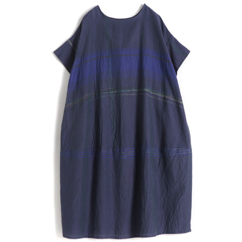 TAMAKI NIIME Short Sleeved Pocket Dress - Aurora Borealis