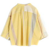 Tamaki Niime Mandarin Collared Shirt - Daffodil