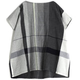 Tamaki Niime Striped Cap Sleeve Top - #22 Grey Field