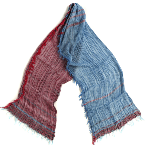 TAMAKI NIIME Medium Cotton-gauze scarf - #59 Red Twist