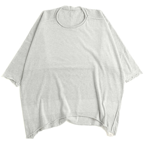 TAMAKI NIIME Short Sleeve Reversible Relaxed Tee - White Seashells