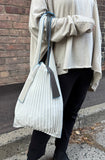 Large Vertically Pleated Bag - Various Colours