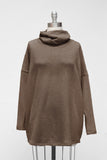 MAMA B - Cozy Onesize Cowl Sweater in Desert Brown