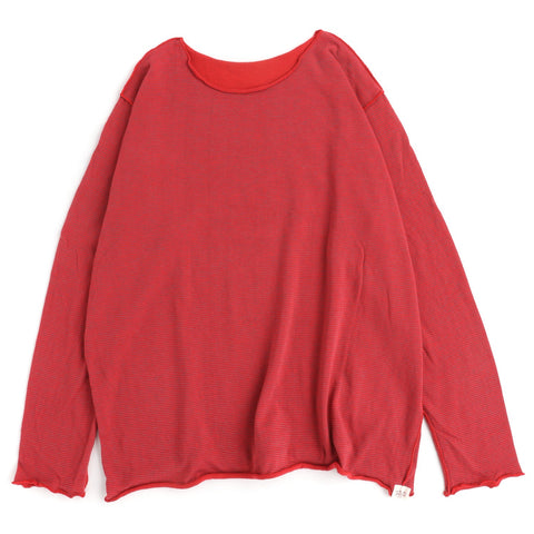 TAMAKI NIIME Cotton Long Sleeve Reversible Tee - Red Planet