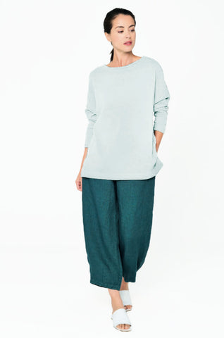 Mes Soeurs et Moi Boxy Knit Pullover In Pearl