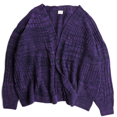 Tamaki Niime Wool Blend Button Cardigan - Scrambled Dreams