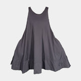 PLU A-Line French Terry Dress in Black